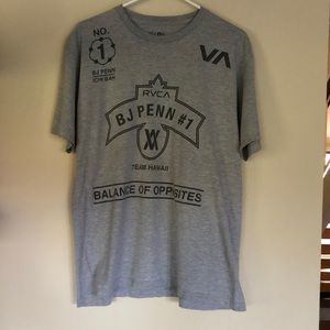 RVCA BJ Penn Xl Gray T-Shirt